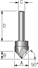 Engraving 90 Degree