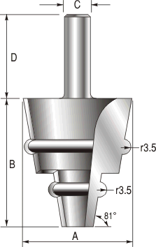 Sash Bottom Rail Bevel