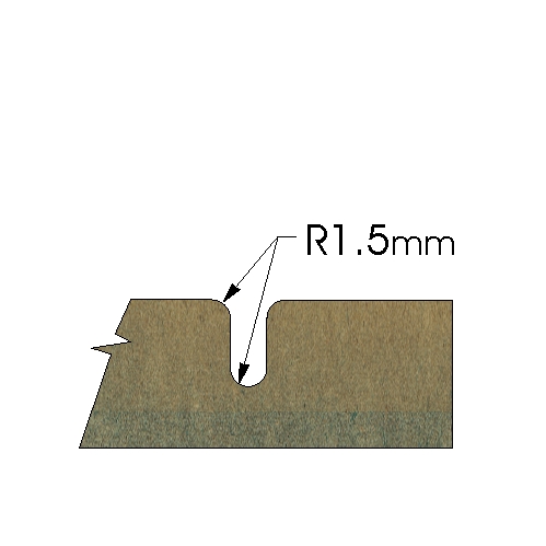 Shaker Door Corner Square Bit