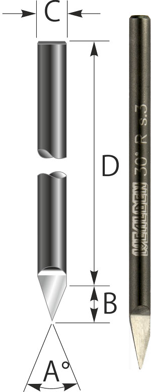 Engraving Single Flute