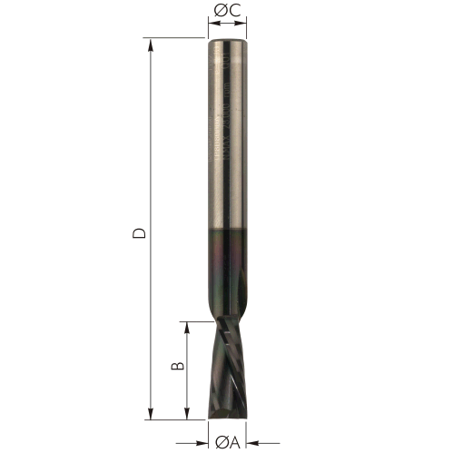 Down-Cut 2 Flute